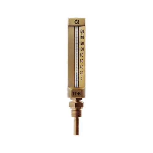 Термометр жидкостной виброустойчивый прямой L=150мм G1/2' 120С ТТ-В-150 150/100 Росма 00000002828