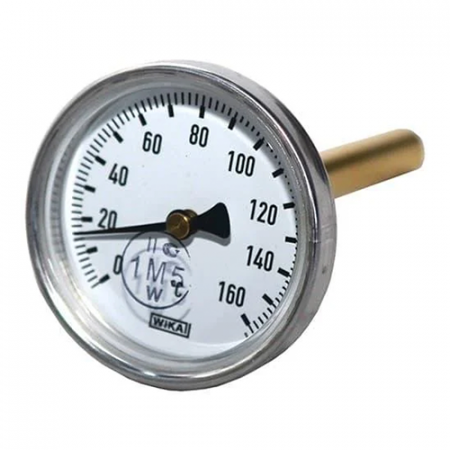 Термометр биметаллический осевой Дк100 L=40мм G1/2' 160С А5002 Wika 3562972 (36637900) в Иркутске