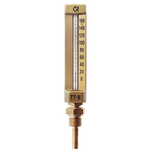 Термометр жидкостной виброустойчивый прямой L=150мм G1/2' 160С ТТ-В-150 150/50 Росма 00000002839