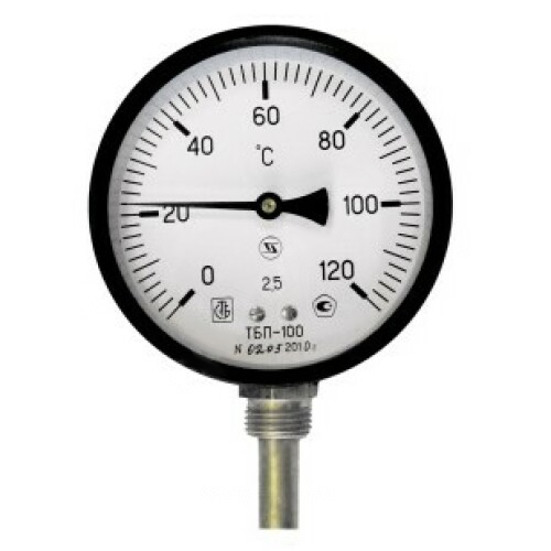 Термометр биметаллический радиальный Дк100 L=60мм G1/2' 120С ТБП-Р ЗАВОД ТЕПЛОТЕХНИЧЕСКИХ ПРИБОРОВ