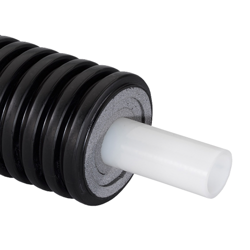 Труба теплоизолированная PE-Xa/EVOH Ecoflex Thermo Single черная Дн 90х8,2/200 Ру6 бухта 100м Uponor 1018115