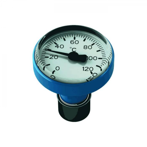 Термометр синий для рукояток шаровых кранов R540F 120С Giacomini R540FY022