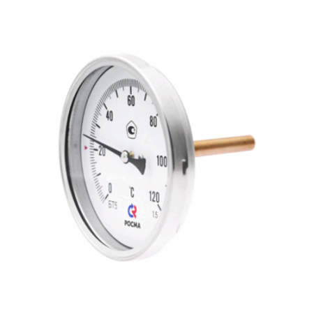 Термометр биметаллический осевой Дк63 L=46мм G1/2' 160С БТ-31.211 Росма 00000002412 в Нижнем Новгороде