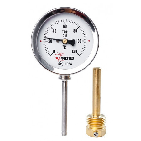 Общетехнические биметаллические термометры ТБф-120 d.63 в Сочи