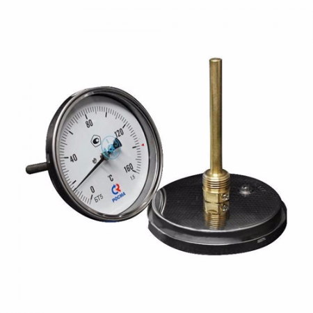 Термометр биметаллический осевой Дк100 L=64мм G1/2' 60С БТ-51.211 Росма 00000002587 в Санкт-Петербурге