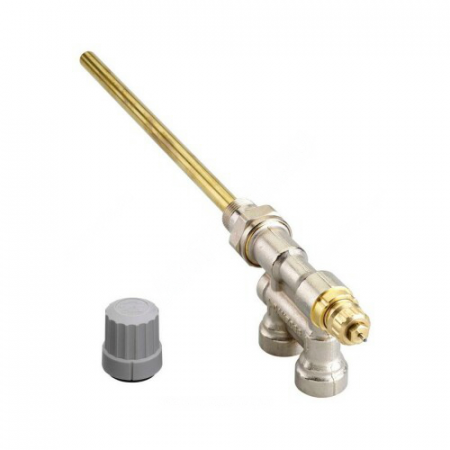 Клапан для бок/п радиатора термостатический RTR 15/6TB с ниж/п труб для однотр Ду 15 Ру10 угловой осевой ВР клипс RTR (RA) с трубкой L=205мм Danfoss 013G7000 в Электростали
