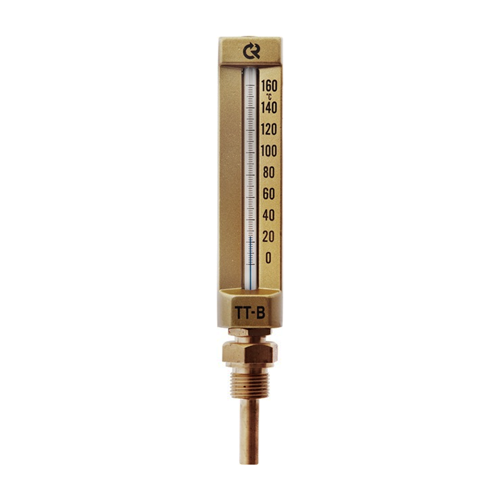 Термометр жидкостной виброустойчивый прямой L=150мм G1/2' 160С ТТ-В-150 150/150 Росма 00000007699