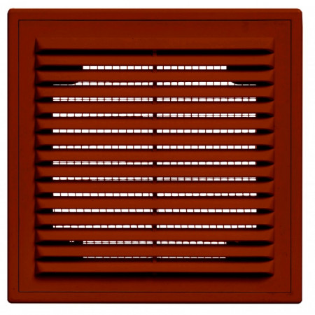 Решетка вентиляционная вытяжная 150*150 с рамкой коричневая серия ВР в Санкт-Петербурге