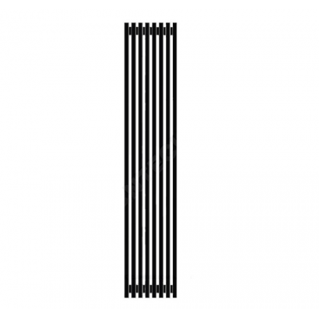 Радиатор трубчатый Grey V (H=2000мм) 6 секций с нижней подводкой прав ВР G 1/2' RAL 9005 (чёрный янтарь) Loten в Казани