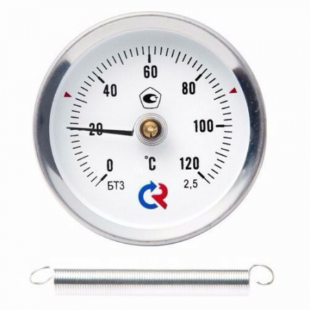 Термометр биметаллический накладной Дк63 120С БТ-30.010 Росма 00000002384 в Тюмени