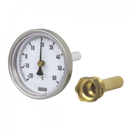 Термометр биметаллический осевой Дк80 L=100мм G1/2' 50С А50.10 Wika 36523151 в Москве