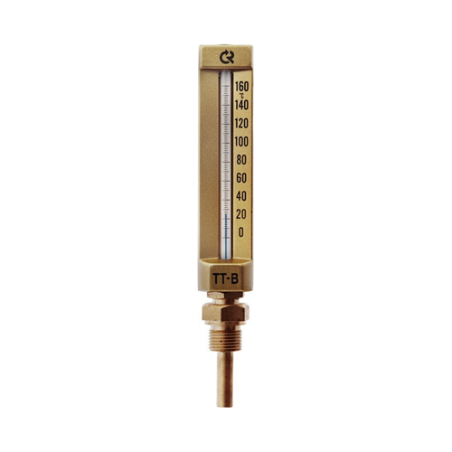 Термометр жидкостной виброустойчивый прямой L=110мм G1/2' 160С ТТ-В-110 110/64 Росма 00000029783