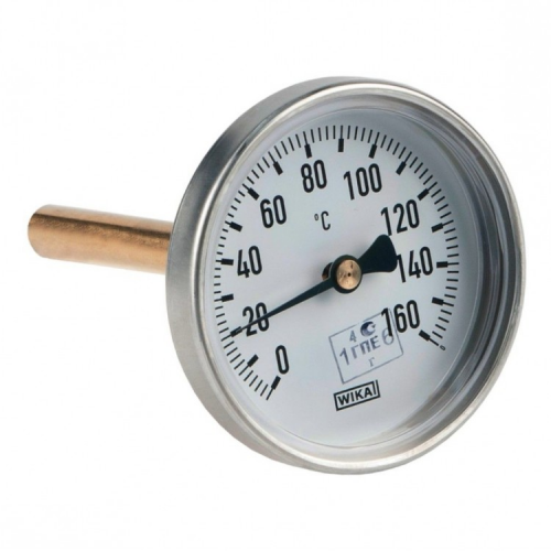 Термометр биметаллический осевой Дк80 L=40мм G1/2' 160С А5001 Wika 3905888 (36523024)