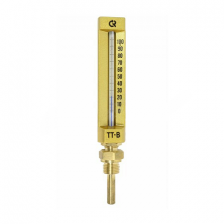 Термометр жидкостной виброустойчивый прямой L=150мм G1/2' 100С ТТ-В-150 150/64 Росма 00000013459 в Москве