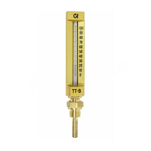 Термометр жидкостной виброустойчивый прямой L=150мм G1/2' 100С ТТ-В-150 150/64 Росма 00000013459
