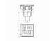 Трап регулируемый с 'сухим' затвором Дн 50 с нержавеющей решёткой 150х150мм вертикальный выпуск АНИ Пласт TQ5712 в Тюмени