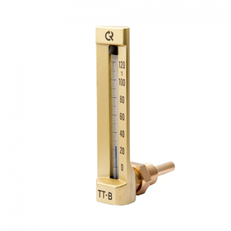 Термометр жидкостной виброустойчивый угловой L=150мм G1/2' 160С ТТ-В-150 150/64 Росма 00000002817 в Нижнем Новгороде