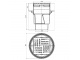 Трап регулируемый с 'сухим' затвором Дн 110 с нержавеющей решёткой 150х150мм вертикальный выпуск АНИ Пласт TQ1712 в Тюмени