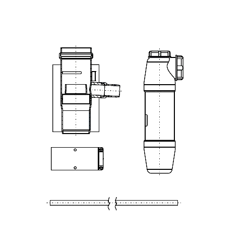 Конденсатоотводчик алюминий 60/100 мм со шлангом и сифоном для котлов Пантера/Гепард Protherm 0020199409