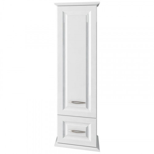 Шкаф-колонна подвесная МЕРО 40см с ящиком, цвет белый глянец