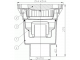 Трап нерегулируемый с гидрозатвором серия PERFEKT Дн 110 с чугунной решёткой 226х226мм с подрамником из ПП вертикальный выпуск HL HL606W/1 в Казани