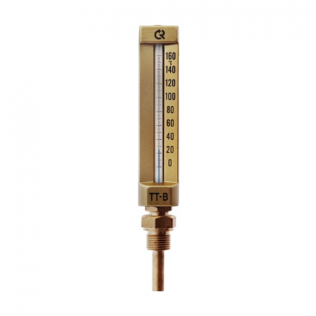 Термометр жидкостной виброустойчивый прямой L=150мм G1/2' 120С ТТ-В-150 150/64 Росма 00000006902 в Москве