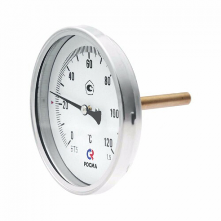 Термометр биметаллический осевой Дк63 L=64мм G1/2' -40+60С БТ-31.211 Росма 00000002404 в Нижнем Новгороде