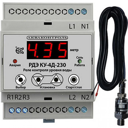 Реле контроля уровня Акваконтроль РДЭ-КУ-4Д-230-1-5-1/0-30М 4515322401 в Электростали
